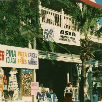 A booth set up for the FF street fair.