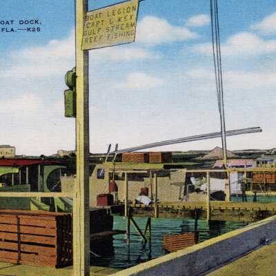 Charter Boat Dock, Key West, Fla.