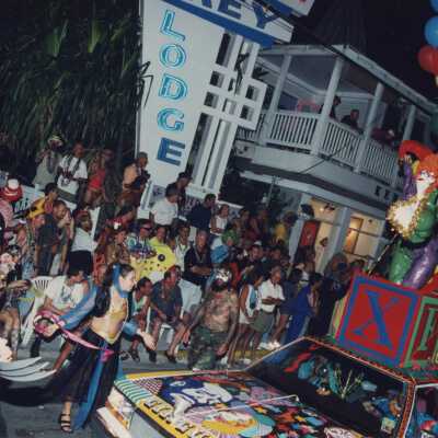 A float in the parade.