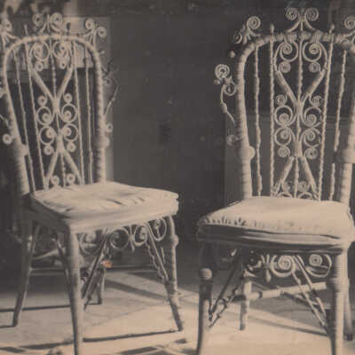 Two wicker chairs