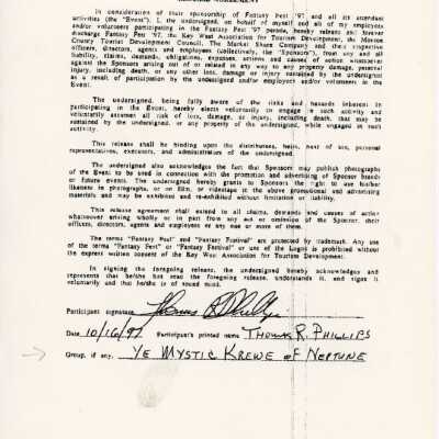 Release Agreement signed by Thomas R. Phillips.
