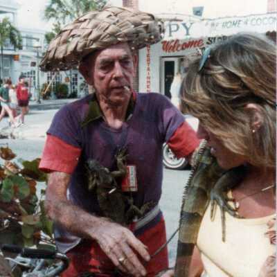 Iguana Man: Copyright: © Key West Art & Historical Society; Origformat: Print-Photographic