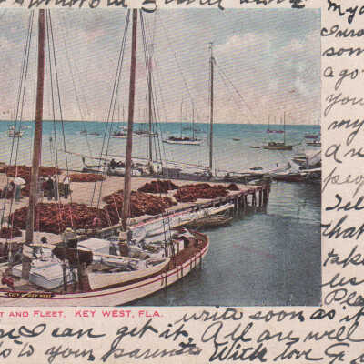 Sponge Market and Fleet, Key West, Fla.