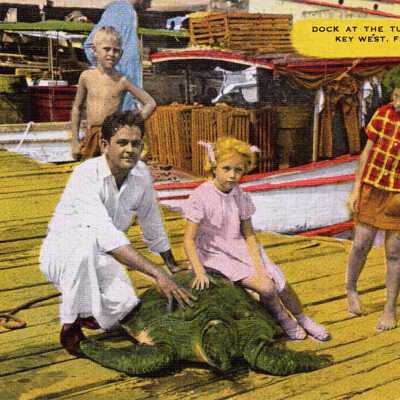 Dock as the Turtle Crawl, Key West, Fla.