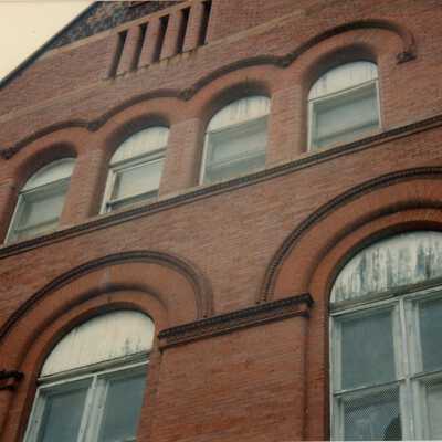 The exterior of the second and third floor.