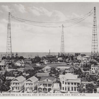 Bird's eye view of U.S. Naval Wireless Station, Key West