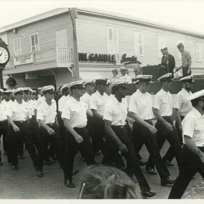 US Navy Personnel in a Parade