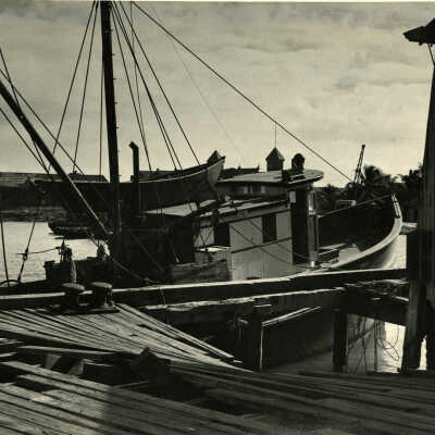 Shrimp Boat Docked at Key West Bight