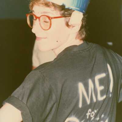 Unknown person dressed up.