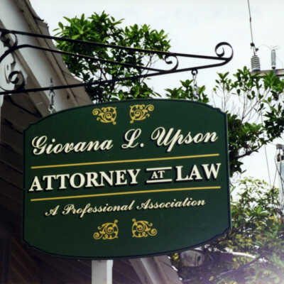 Giovana L. Upson Attorney at Law Sign