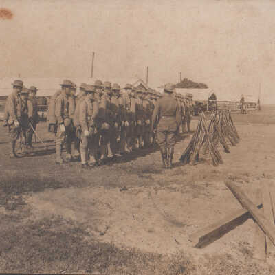 Group of soldiers in formation