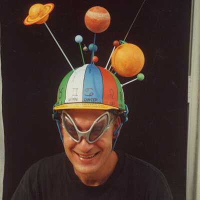 Unknown person dressed up.