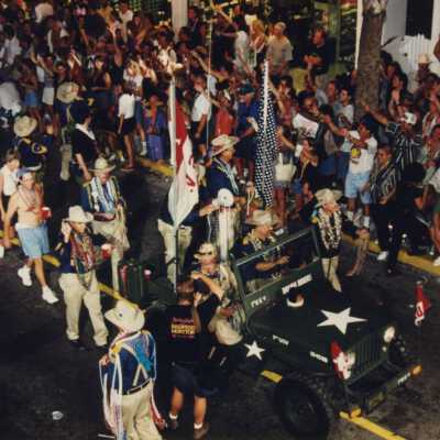 A float in the parade.