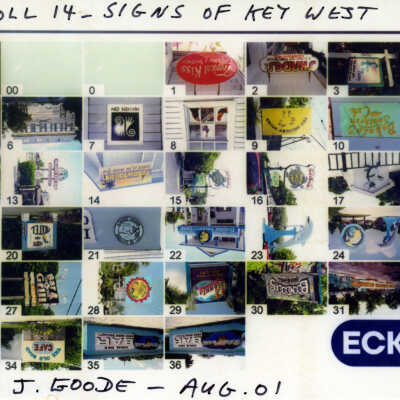 Key West Images Contact Sheet - Roll 14