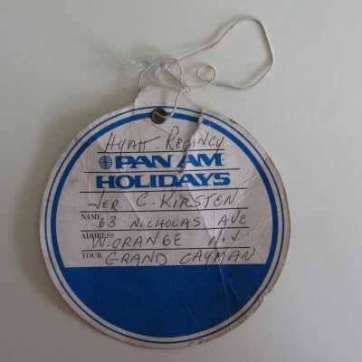 Pan American Airways Luggage Tag: © Key West Art & Historical Society