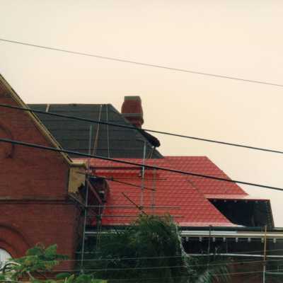 One side of the exterior.