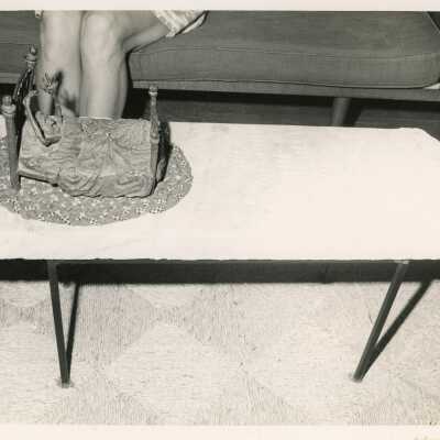 An art piece on a table