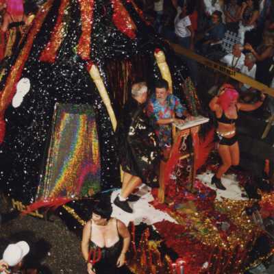 A float in the parade.