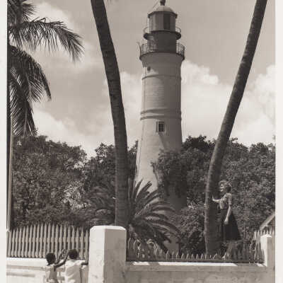 Children near the Key West Lighthouse