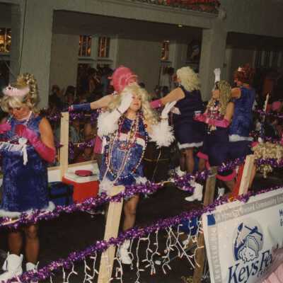 Float in the parade.