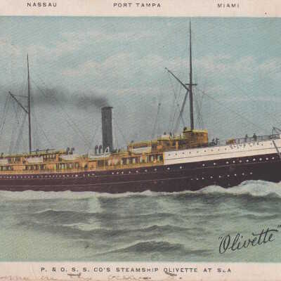 P&O S.S. Co's Steamship OLIVETTE at Sea