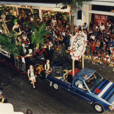 A float in the parade.