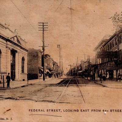 Federal Street, Looking East from 4th Street, Camden, N.J.