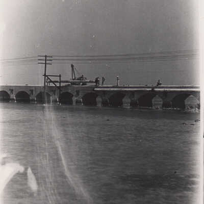 Water pipe installation on Torch-Ramrod Viaduct