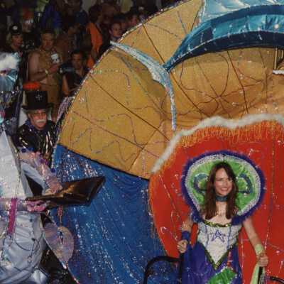 A float in the parade.
