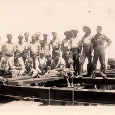 Old Seven Mile Bridge construction