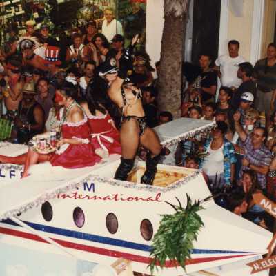 A float in the parade.
