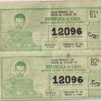 Cuban Lottery Tickets