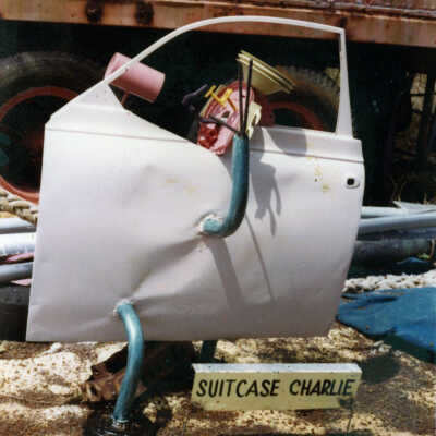 Stanley Papio's Suitcase Charlie Sculpture