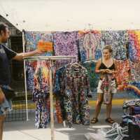 A vendor at the FF street fair.