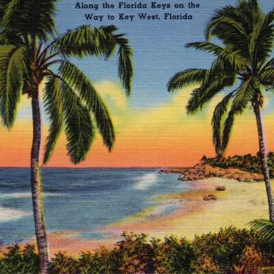 Along the Florida Keys on the Way to Key West, Florida