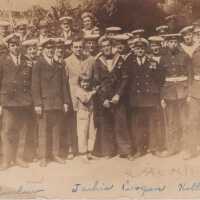 Jackie Coogan with part of the ship’s company