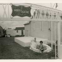 A child playing outside at Shorty