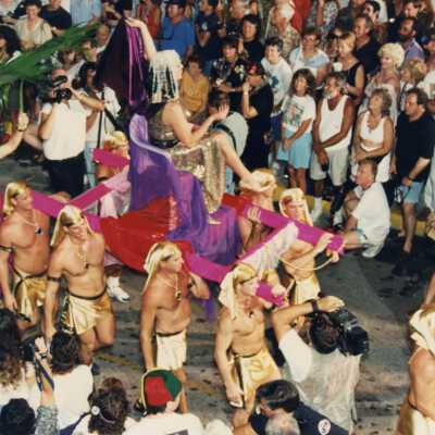 A float in the parade.