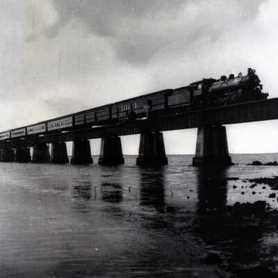 Florida East Coast Railway Train on the Seven Mile Bridge