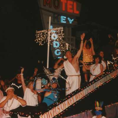 A float in the parade.