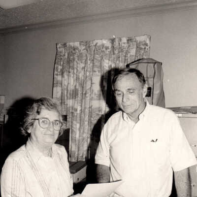 Unknown man and woman