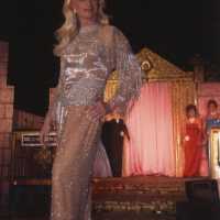 An unknown person dressed up.