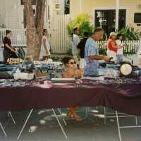 A vendor at the FF street fair.