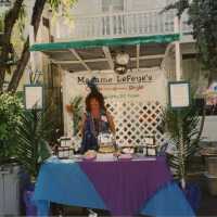 A vendor at the FF street fair.