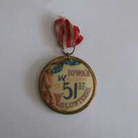 Iowa 51th Volunteers Pinback Button