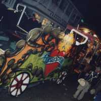 A float in the parade.