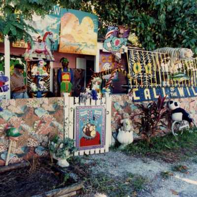 A house decorated for Fantasy Fest.