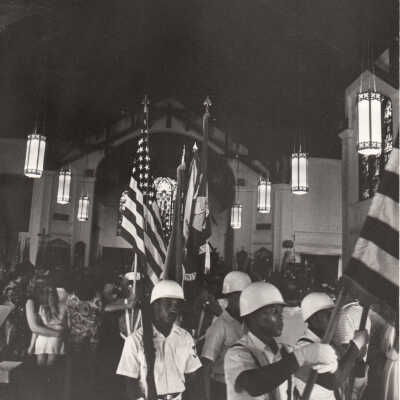 U.S. Navy Color Guard at St. Paul's Episcopal Church