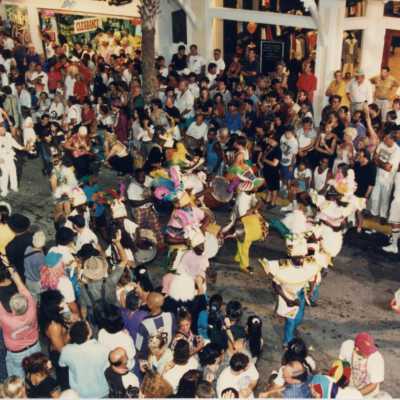 A band in the parade.