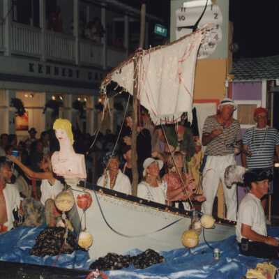 A float in the parade.